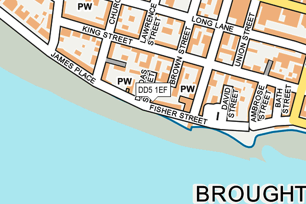 DD5 1EF map - OS OpenMap – Local (Ordnance Survey)