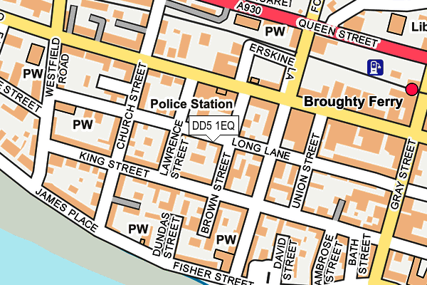 DD5 1EQ map - OS OpenMap – Local (Ordnance Survey)