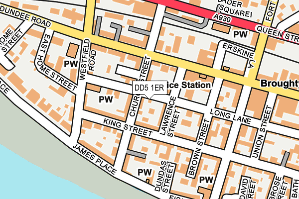 DD5 1ER map - OS OpenMap – Local (Ordnance Survey)