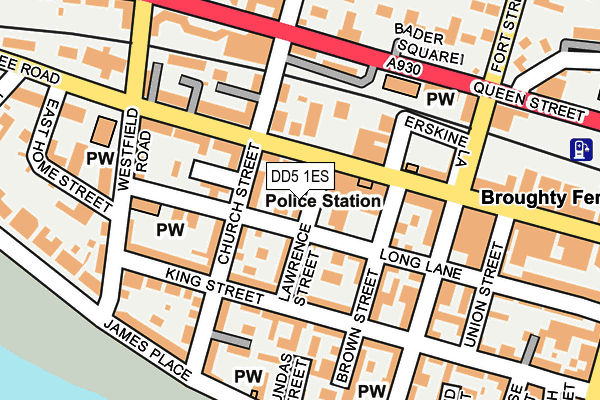 DD5 1ES map - OS OpenMap – Local (Ordnance Survey) DD5 1ES map - OS OpenMap – Local (Ordnance Survey)