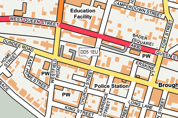 DD5 1EU map - OS OpenMap – Local (Ordnance Survey) DD5 1EU map - OS OpenMap – Local (Ordnance Survey)