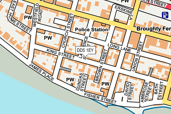 DD5 1EY map - OS OpenMap – Local (Ordnance Survey)