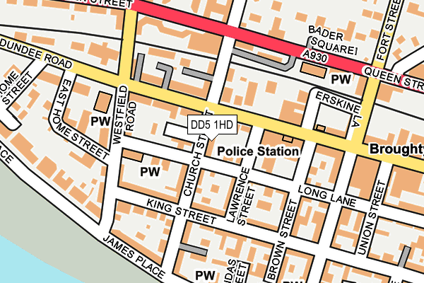 DD5 1HD map - OS OpenMap – Local (Ordnance Survey)