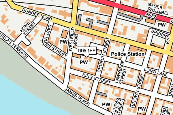 DD5 1HF map - OS OpenMap – Local (Ordnance Survey)