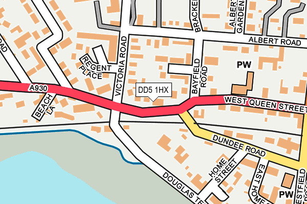 DD5 1HX map - OS OpenMap – Local (Ordnance Survey)