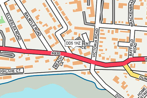 DD5 1HZ map - OS OpenMap – Local (Ordnance Survey) DD5 1HZ map - OS OpenMap – Local (Ordnance Survey)