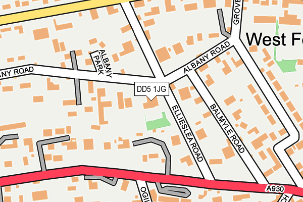 DD5 1JG map - OS OpenMap – Local (Ordnance Survey) DD5 1JG map - OS OpenMap – Local (Ordnance Survey)