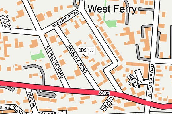 DD5 1JJ map - OS OpenMap – Local (Ordnance Survey) DD5 1JJ map - OS OpenMap – Local (Ordnance Survey)