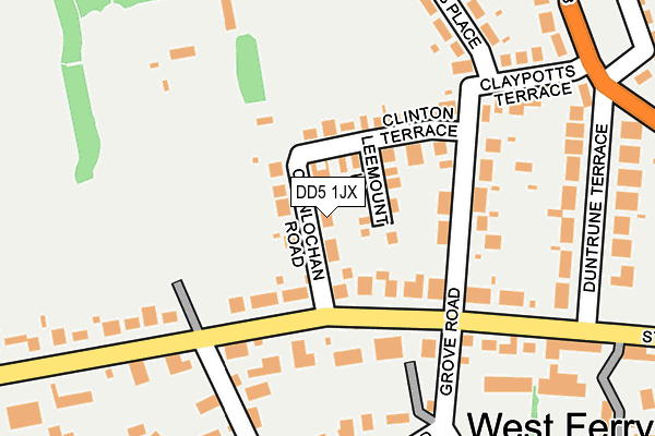 DD5 1JX map - OS OpenMap – Local (Ordnance Survey) DD5 1JX map - OS OpenMap – Local (Ordnance Survey)