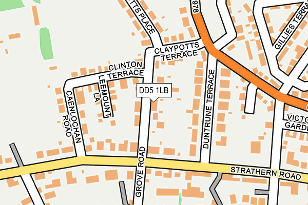 DD5 1LB map - OS OpenMap – Local (Ordnance Survey) DD5 1LB map - OS OpenMap – Local (Ordnance Survey)