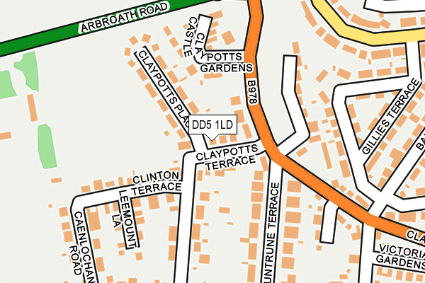 DD5 1LD map - OS OpenMap – Local (Ordnance Survey) DD5 1LD map - OS OpenMap – Local (Ordnance Survey)