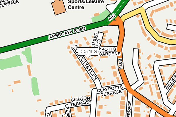 DD5 1LG map - OS OpenMap – Local (Ordnance Survey) DD5 1LG map - OS OpenMap – Local (Ordnance Survey)