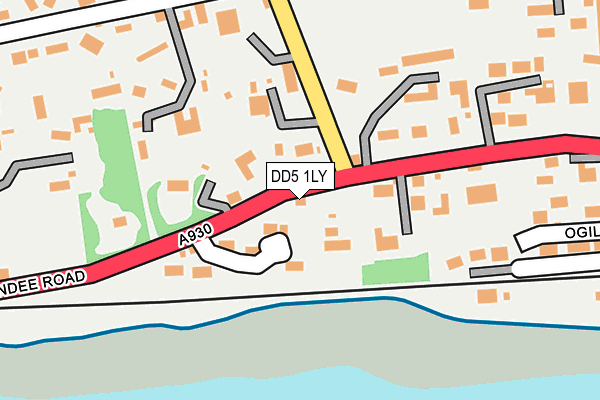 DD5 1LY map - OS OpenMap – Local (Ordnance Survey) DD5 1LY map - OS OpenMap – Local (Ordnance Survey)