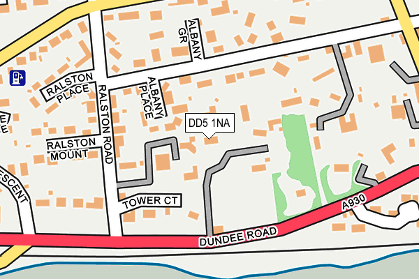 DD5 1NA map - OS OpenMap – Local (Ordnance Survey) DD5 1NA map - OS OpenMap – Local (Ordnance Survey)
