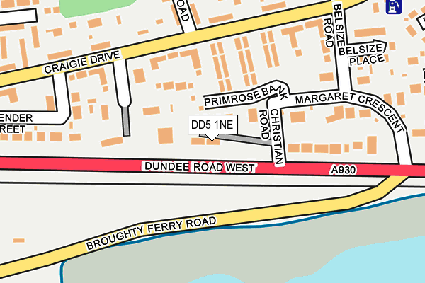 DD5 1NE map - OS OpenMap – Local (Ordnance Survey) DD5 1NE map - OS OpenMap – Local (Ordnance Survey)