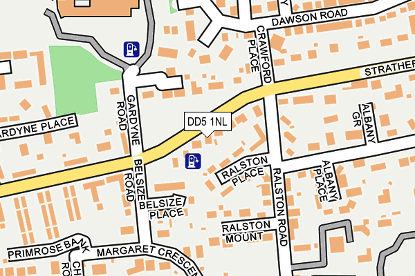 DD5 1NL map - OS OpenMap – Local (Ordnance Survey) DD5 1NL map - OS OpenMap – Local (Ordnance Survey)