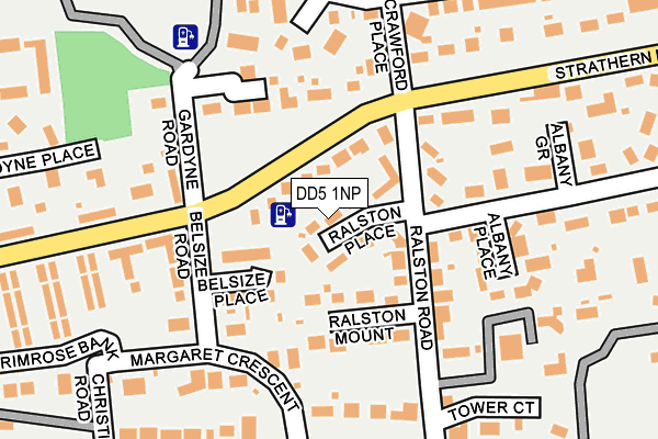 DD5 1NP map - OS OpenMap – Local (Ordnance Survey) DD5 1NP map - OS OpenMap – Local (Ordnance Survey)