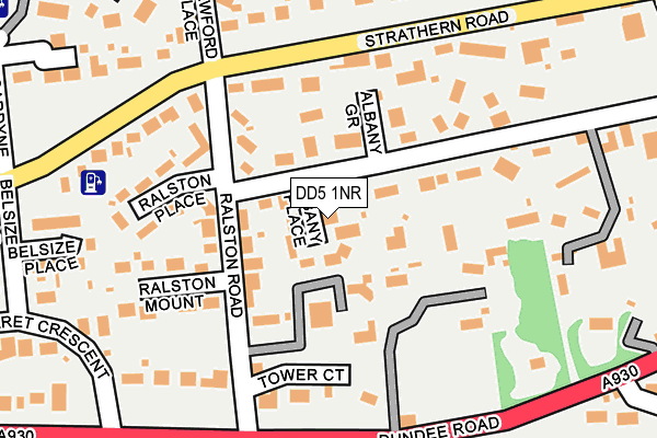 DD5 1NR map - OS OpenMap – Local (Ordnance Survey) DD5 1NR map - OS OpenMap – Local (Ordnance Survey)