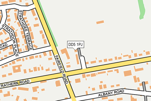 DD5 1PJ map - OS OpenMap – Local (Ordnance Survey) DD5 1PJ map - OS OpenMap – Local (Ordnance Survey)