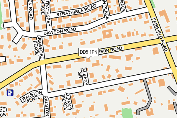 DD5 1PN map - OS OpenMap – Local (Ordnance Survey) DD5 1PN map - OS OpenMap – Local (Ordnance Survey)