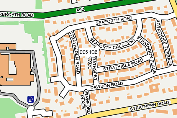 DD5 1QB map - OS OpenMap – Local (Ordnance Survey) DD5 1QB map - OS OpenMap – Local (Ordnance Survey)