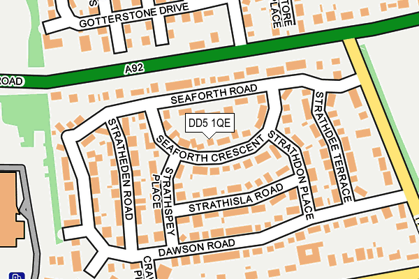 DD5 1QE map - OS OpenMap – Local (Ordnance Survey) DD5 1QE map - OS OpenMap – Local (Ordnance Survey)