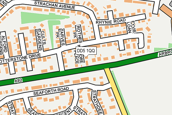 DD5 1QQ map - OS OpenMap – Local (Ordnance Survey) DD5 1QQ map - OS OpenMap – Local (Ordnance Survey)