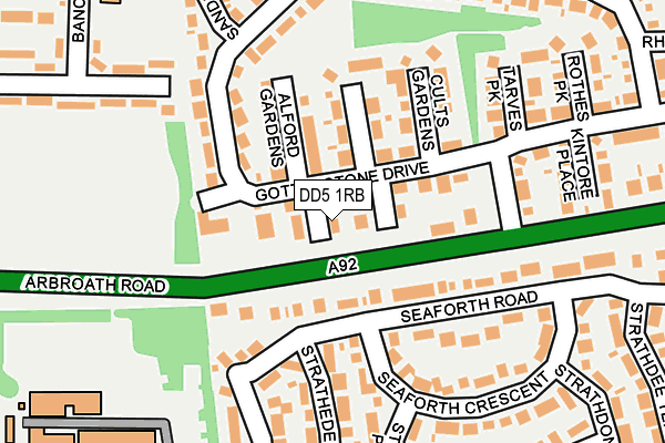 DD5 1RB map - OS OpenMap – Local (Ordnance Survey) DD5 1RB map - OS OpenMap – Local (Ordnance Survey)