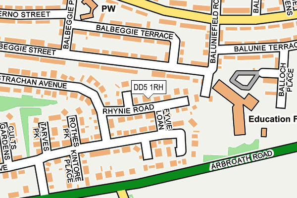 DD5 1RH map - OS OpenMap – Local (Ordnance Survey) DD5 1RH map - OS OpenMap – Local (Ordnance Survey)