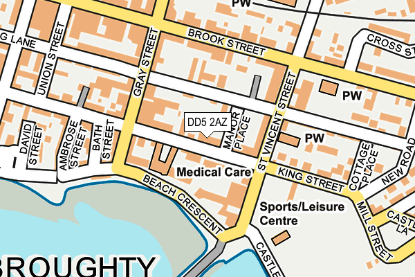 DD5 2AZ map - OS OpenMap – Local (Ordnance Survey) DD5 2AZ map - OS OpenMap – Local (Ordnance Survey)