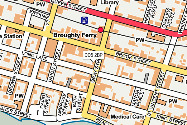 DD5 2BP map - OS OpenMap – Local (Ordnance Survey)