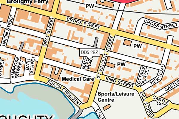DD5 2BZ map - OS OpenMap – Local (Ordnance Survey) DD5 2BZ map - OS OpenMap – Local (Ordnance Survey)
