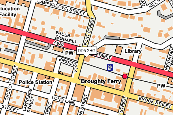 DD5 2HG map - OS OpenMap – Local (Ordnance Survey)