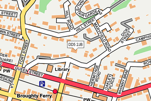 DD5 2JB map - OS OpenMap – Local (Ordnance Survey) DD5 2JB map - OS OpenMap – Local (Ordnance Survey)