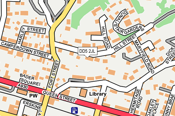DD5 2JL map - OS OpenMap – Local (Ordnance Survey) DD5 2JL map - OS OpenMap – Local (Ordnance Survey)