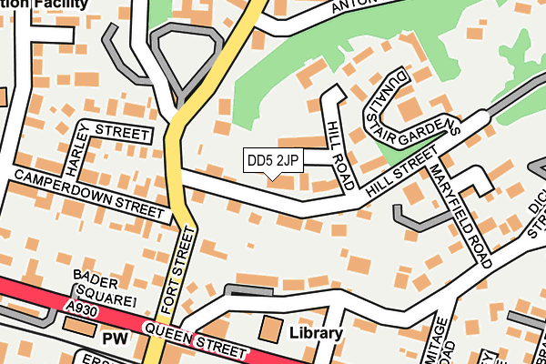 DD5 2JP map - OS OpenMap – Local (Ordnance Survey) DD5 2JP map - OS OpenMap – Local (Ordnance Survey)