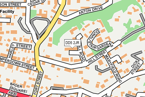 DD5 2JR map - OS OpenMap – Local (Ordnance Survey) DD5 2JR map - OS OpenMap – Local (Ordnance Survey)