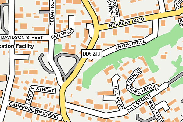 DD5 2JU map - OS OpenMap – Local (Ordnance Survey) DD5 2JU map - OS OpenMap – Local (Ordnance Survey)