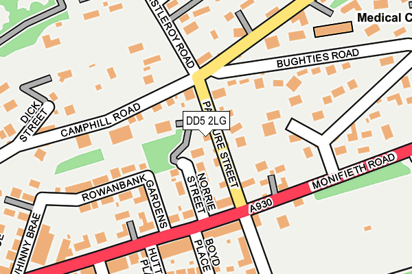 DD5 2LG map - OS OpenMap – Local (Ordnance Survey) DD5 2LG map - OS OpenMap – Local (Ordnance Survey)