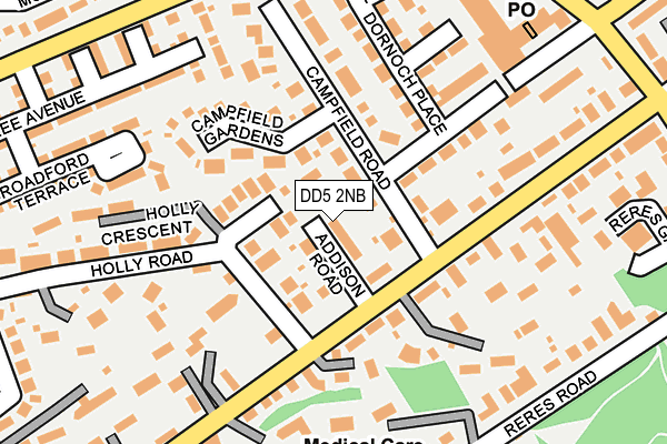 DD5 2NB map - OS OpenMap – Local (Ordnance Survey) DD5 2NB map - OS OpenMap – Local (Ordnance Survey)