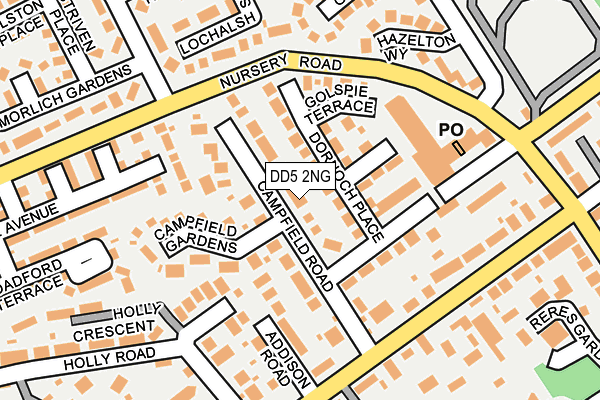 DD5 2NG map - OS OpenMap – Local (Ordnance Survey) DD5 2NG map - OS OpenMap – Local (Ordnance Survey)