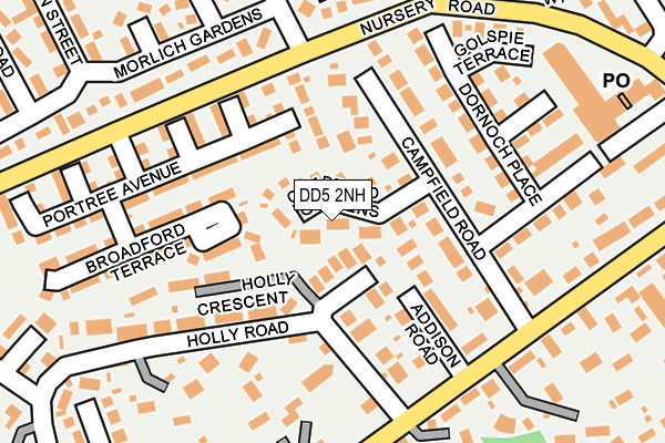 DD5 2NH map - OS OpenMap – Local (Ordnance Survey) DD5 2NH map - OS OpenMap – Local (Ordnance Survey)