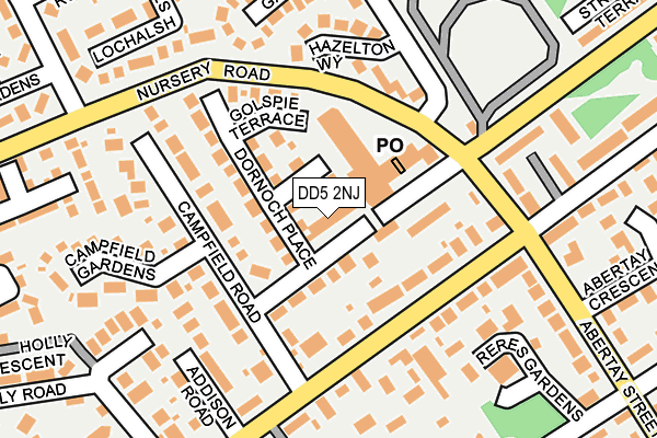 DD5 2NJ map - OS OpenMap – Local (Ordnance Survey) DD5 2NJ map - OS OpenMap – Local (Ordnance Survey)
