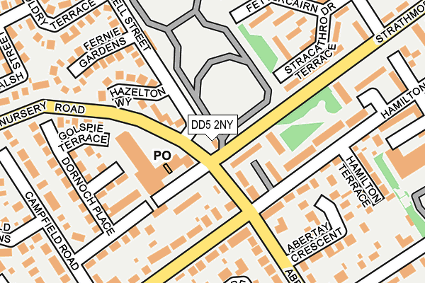 DD5 2NY map - OS OpenMap – Local (Ordnance Survey) DD5 2NY map - OS OpenMap – Local (Ordnance Survey)