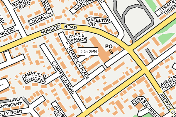 DD5 2PN map - OS OpenMap – Local (Ordnance Survey) DD5 2PN map - OS OpenMap – Local (Ordnance Survey)