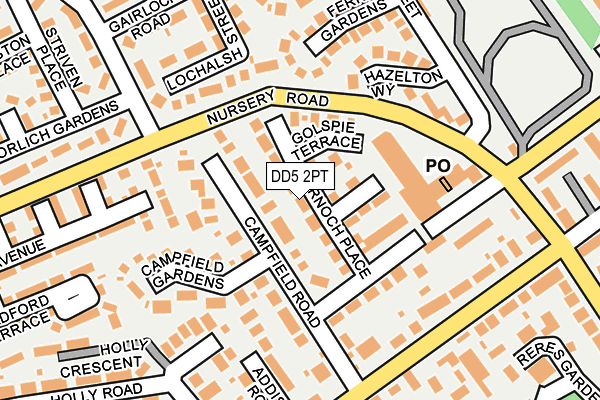 DD5 2PT map - OS OpenMap – Local (Ordnance Survey) DD5 2PT map - OS OpenMap – Local (Ordnance Survey)