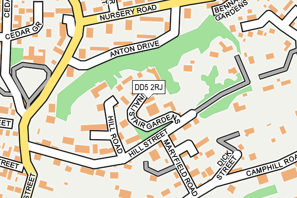 DD5 2RJ map - OS OpenMap – Local (Ordnance Survey) DD5 2RJ map - OS OpenMap – Local (Ordnance Survey)