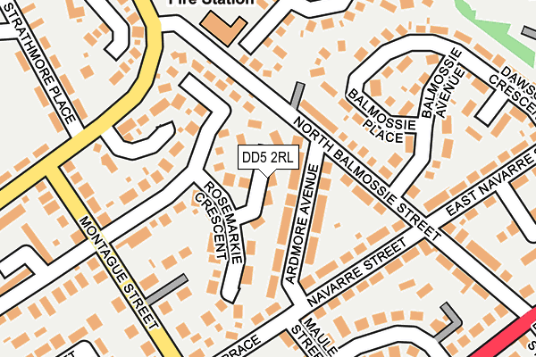 DD5 2RL map - OS OpenMap – Local (Ordnance Survey) DD5 2RL map - OS OpenMap – Local (Ordnance Survey)