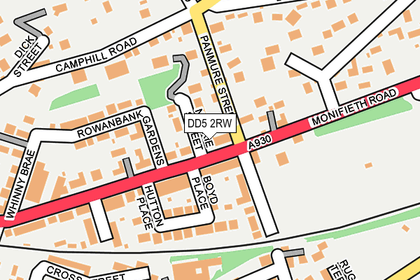 DD5 2RW map - OS OpenMap – Local (Ordnance Survey) DD5 2RW map - OS OpenMap – Local (Ordnance Survey)