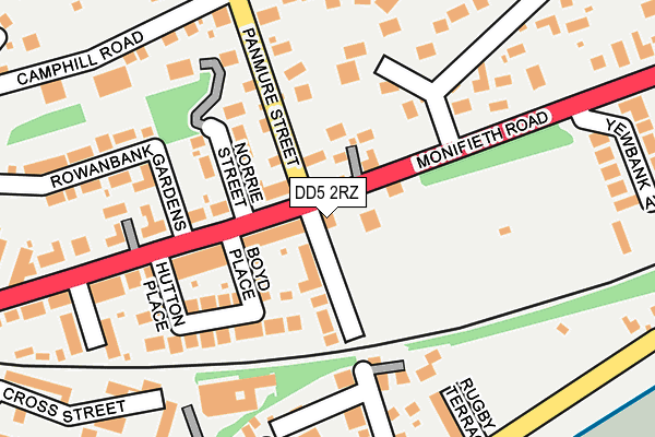 DD5 2RZ map - OS OpenMap – Local (Ordnance Survey) DD5 2RZ map - OS OpenMap – Local (Ordnance Survey)